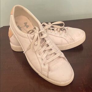 Under Armour Women's White and Tan Athletic Shoes